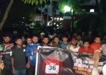 ‘তুমি কে আমি কে, রাজাকার রাজাকার’ স্লোগানে মুখরিত ঢাবি