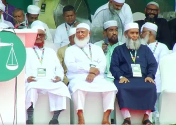 সমাবেশস্থলে জামায়াত আমির ডা. শফিকুর রহমান