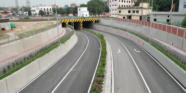 রাজধানীর টিটিপাড়া রেলওয়ে আন্ডারপাস চালু