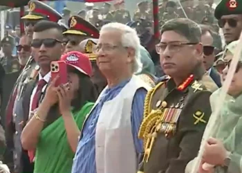 প্রধান উপদেষ্টা জাতীয় প্যারেড স্কয়ারের অনুষ্ঠানে