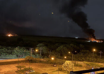 ভেনেজুয়েলার রাজধানী কারাকাসে একের পর এক বিস্ফোরণ, আগুন