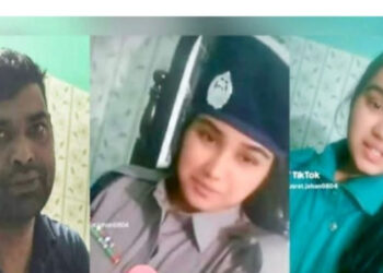 পুলিশ স্বামীর ইউনিফর্ম পরে স্ত্রীর টিকটক ভিডিও, চাকরি থেকে প্রত্যাহার
