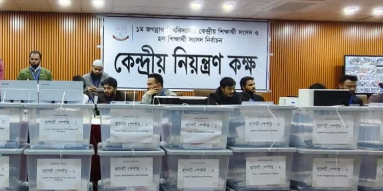 জকসু নির্বাচন: গণনা শুরুর ৩ মিনিট পরই যে কারণে ভোট গণনা বন্ধ