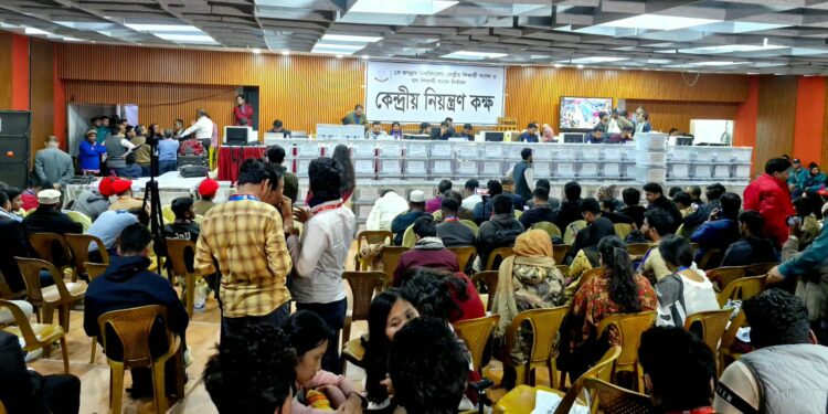 জকসু নির্বাচন: ২৩ কেন্দ্রের ফলাফলে এগিয়ে শিবির