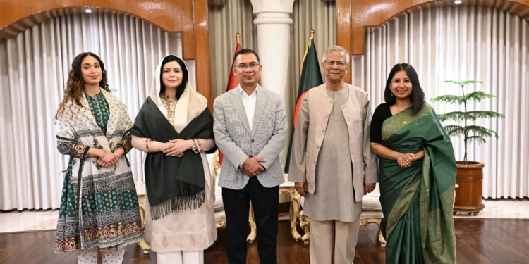 প্রধান উপদেষ্টার সঙ্গে তারেক রহমানের সৌজন্য সাক্ষাৎ