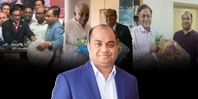 মসজিদে ধানের শীষে ভোট চাইলেন বিএনপির প্রার্থী