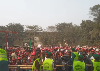 মিরপুরে জামায়াত আমিরের নিবাচনি জনসভায় মানুষের ঢল