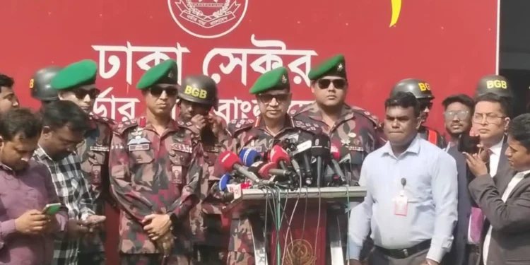 জাতীয় সংসদ নির্বাচনে মারণাস্ত্র ব্যবহার করবে না বিজিবি