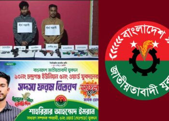 লক্ষ্মীপুরে যৌথ বাহিনীর অভিযান: বিপুল অস্ত্র ও গোলাবারুদসহ দুই যুবদল নেতা গ্রেপ্তার