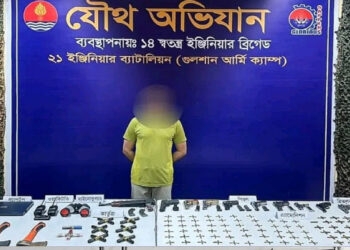 নির্বাচনী নাশকতার ছক বানচাল: বাড্ডায় রাইফল ও ১০টি পিস্তল-রিভলবার উদ্ধার