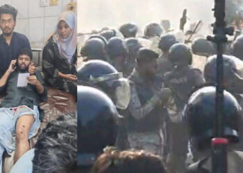 যমুনা অভিমুখে যাওয়ার চেষ্টা, ইনকিলাব মঞ্চের সদস্য সচিব জাবের গুলিবিদ্ধ