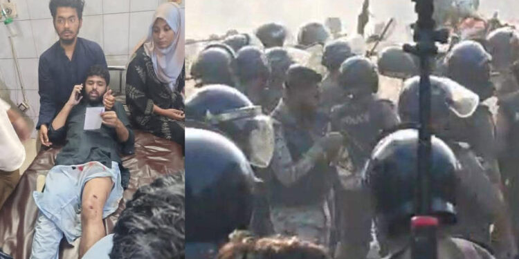 যমুনা অভিমুখে যাওয়ার চেষ্টা, ইনকিলাব মঞ্চের সদস্য সচিব জাবের গুলিবিদ্ধ