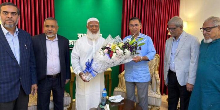 জামায়াত আমিরের বাসায় তারেক রহমান
