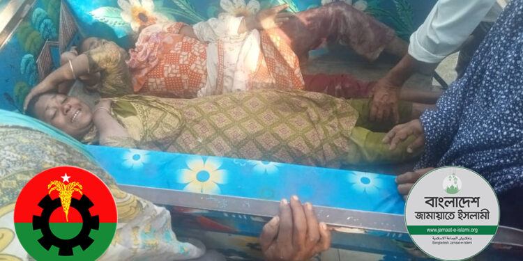 উল্লাপাড়ায় জামায়াত নেতার বাড়িতে বিএনপির লুটপাট-ভাঙচুর, নারী-শিশুসহ আহত ১০