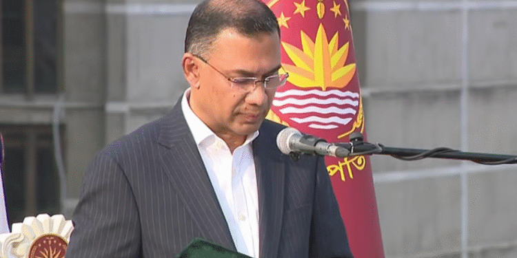 দেশের ১১তম প্রধানমন্ত্রী হিসেবে শপথ নিলেন তারেক রহমান