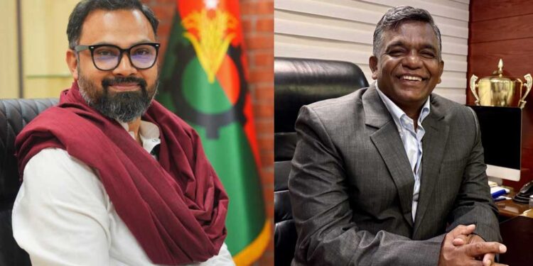 ক্রীড়া প্রতিমন্ত্রী আমিনুল হককে অভিনন্দন জানালেন বিসিবি সভাপতি