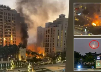 দুবাইয়ের বিলাসবহুল হোটেলের কাছে ইরানি ব্যালিস্টিক ক্ষেপণাস্ত্র হামলা