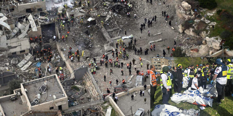 ইরানের ব্যালিস্টিক ক্ষেপণাস্ত্রের আঘাতে লণ্ডভণ্ড ইসরায়েল: নিহত অন্তত ৯