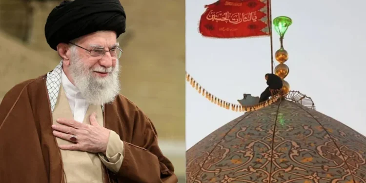 মসজিদের উপরে ‘লাল পতাকা’ উত্তোলন করল ইরান, এর অর্থ কী?