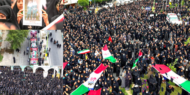 ইরানে যুক্তরাষ্ট্র-ইসরায়েলের যৌথ হামলায় নিহত ১৬৫ শিশুর গণজানাজায় মানুষের ঢল