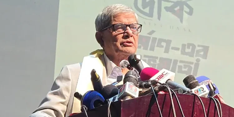 বিদেশে বসে দেশকে অস্থিতিশীল করার চেষ্টা করছে হাসিনা: এলজিআরডি মন্ত্রী মির্জা ফখরুল