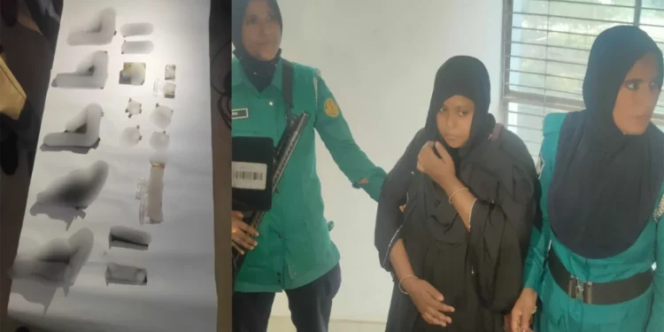 খুলনায় নারীর ব্যাগে মিললো ৫টি অত্যাধুনিক অস্ত্রসহ বিপুল গুলি