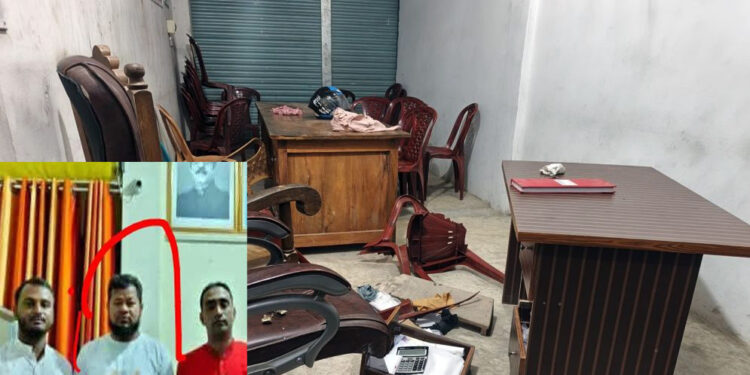 যুবদল অফিসে ঢুকে যুবলীগ নেতার চাঁদা দাবি ও মারধরে আহত যুবদল নেতা