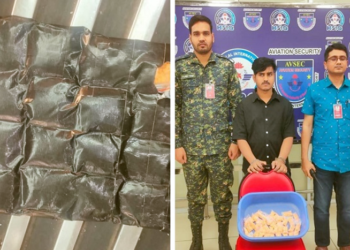 শাহজালালে ৪ হাজার ৩৬৪ পিস ইয়াবাসহ যাত্রী আটক