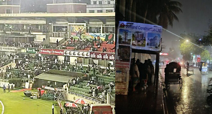 ঢাকায় হঠাৎ ঝুম বৃষ্টি, মিরপুরে শিলাবৃষ্টি-বজ্রপাতে খেলা বন্ধ