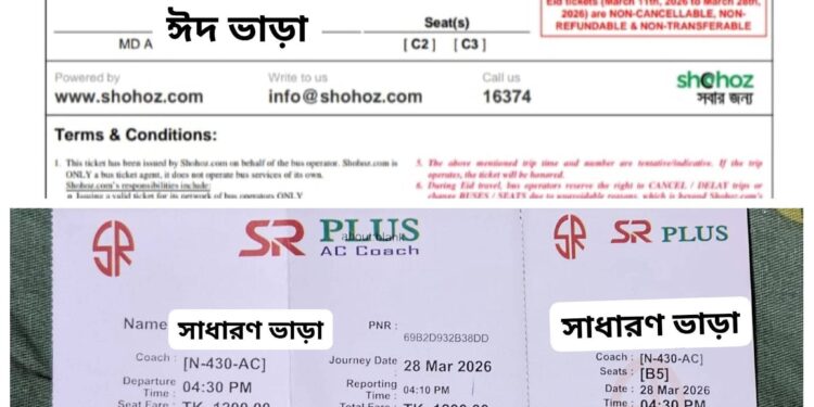 মন্ত্রীর বক্তব্য বনাম ভাড়ার প্রকৃত অবস্থা!