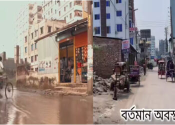 ঢাকা-৫ এ ভাঙা রাস্তা মেরামত করে আলোচনায় এমপি কামাল হোসেন