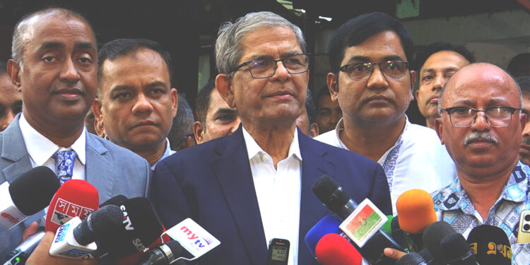 আওয়ামী লীগের উপর থেকে নিষেধাজ্ঞা তুলবে না সরকার: মির্জা ফখরুল