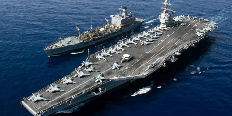 পরাজিত সেনাদের সামরিক সহায়তা দিতে ব্যর্থ হয়ে সরে গেছে মার্কিন রণতরী জেরাল্ড ফোর্ড: আইআরজিসি