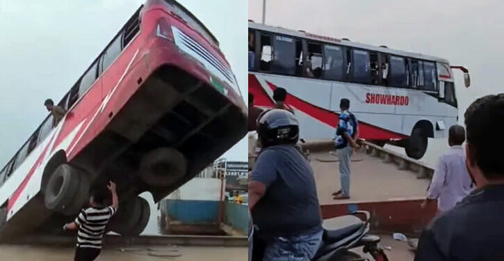 যাত্রীবাহী বাস নিয়ন্ত্রণ হারিয়ে নদীতে, ৪ জনের মরদেহ উদ্ধার; নিখোঁজ ৪৫