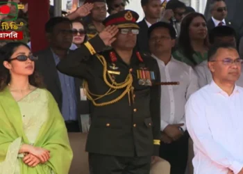 কুচকাওয়াজ অনুষ্ঠানে যোগ দিয়েছেন প্রধানমন্ত্রী