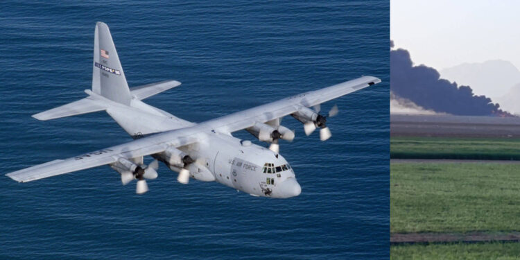 উদ্ধার অভিযানে বড় ধাক্কা: ইরানে ধ্বংস হলো মার্কিন সি-১৩০ কার্গো বিমান