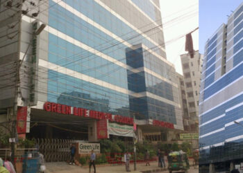 রাজধানীতে গ্রিন লাইফ হাসপাতালে আগুন