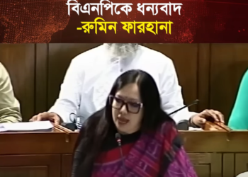 আমাকে মনোনয়ন না দেওয়ার জন্য বিএনপিকে ধন্যবাদ – রুমিন ফারহানা