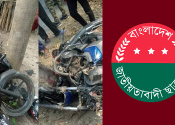 মোটরসাইকেল দুর্ঘটনায় ২ ছাত্রদল কর্মী নিহত