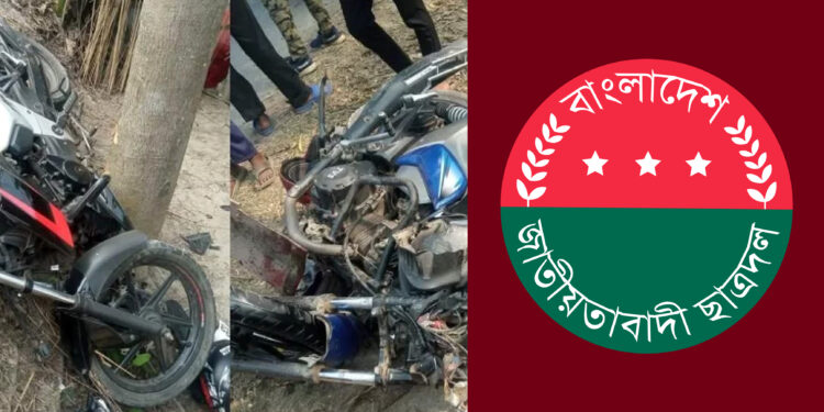 মোটরসাইকেল দুর্ঘটনায় ২ ছাত্রদল কর্মী নিহত