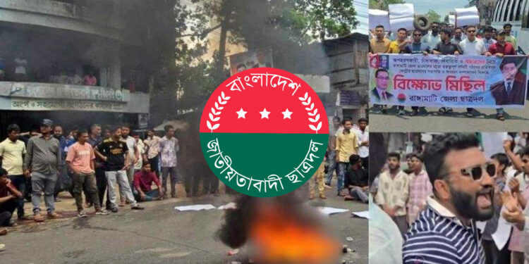 ‘চাঁদা লাগলে চাঁদা নে, নতুন করে কমিটি দে’, পদবঞ্চিত ছাত্রদল নেতাকর্মীদের স্লোগান