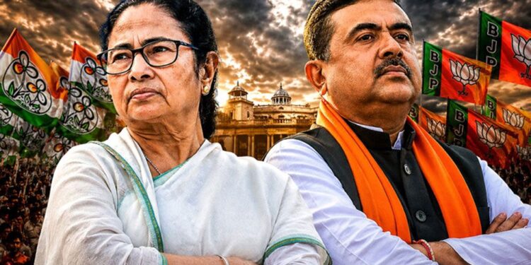 রাজনৈতিক পটপরিবর্তন: তৃণমূলকে হারিয়ে ক্ষমতায় আসছে বিজেপি!