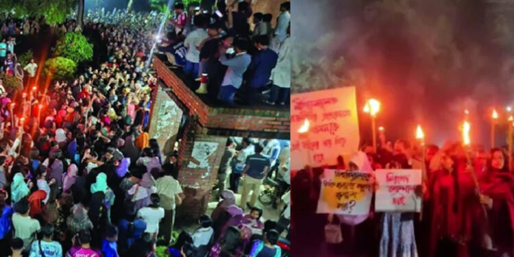 ধর্ষণচেষ্টার ঘটনায় জাবিতে ক্ষোভের বিস্ফোরণ, প্রক্টরের পদত্যাগ দাবি