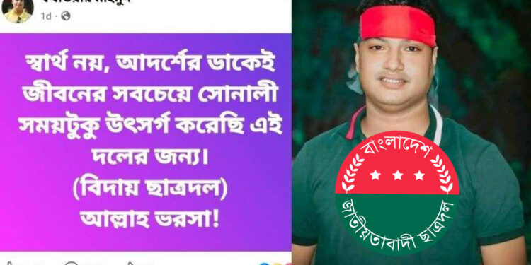 ৮ বছর পর ঝিনাইদহ জেলা ছাত্রদলের কমিটি, ঘোষণার পরদিনই যুগ্ম সম্পাদকের পদত্যাগ
