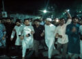কারিনার জানাযা শেষে এনসিপির বিক্ষোভ