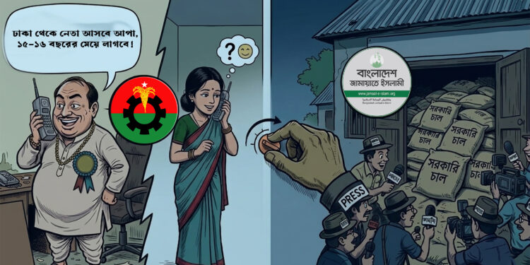 বিএনপি নেত্রীর সাথে নেতার ভাইরাল অডিও, সুবর্ণচরের চাল বিতর্ক; মিডিয়া ন্যারেটিভ