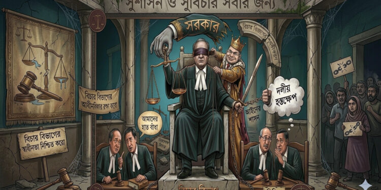 বিচার বিভাগ পৃথকীকরণ ও শাসকদের স্বৈরতান্ত্রিক মনোভাব