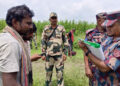 বিজিবির বাধায় সীমান্তে বিএসএফের কাঁটাতারের বেড়া নির্মাণ বন্ধ
