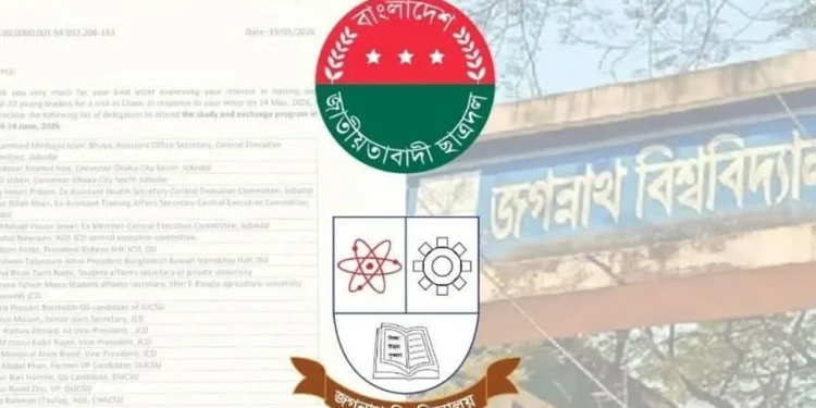 বিএনপির তরুণ প্রতিনিধি দলে নেই জকসুর কেউ, ক্ষুব্ধ ছাত্রনেতারা