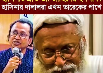 ❝ডা. জাহিদ শেখাচ্ছেন, হাসিনার প্রতি ইনসাফ করতে হবে। এর মানে, হাসিনার দালালরা এখন তারেকের পাশে।❞
